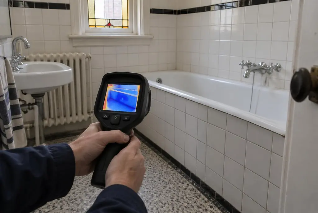 Lekdetectie Rhenen – onderzoek in een badkamer van een oudere woning